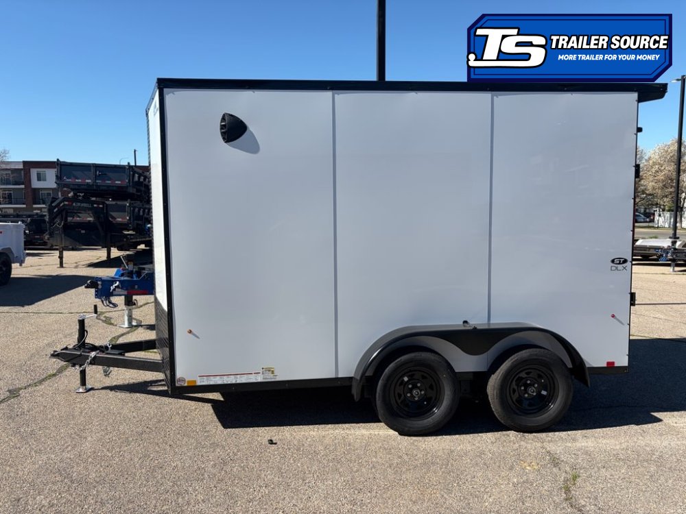 7x12 Look ST DLX Enclosed Cargo Trailer - 7'0" Interior - 7K GVWR - .080 PolyCor, Black Out Package, Rear Spoiler w/ Load Lights