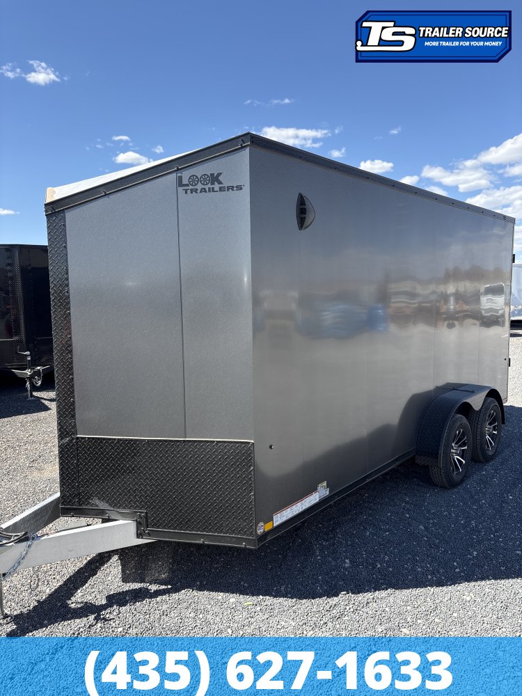 7x16 Look Vision Aluminum Enclosed Car Hauler
