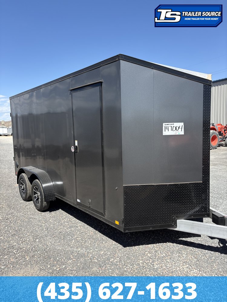7x16 Look Vision Aluminum Enclosed Car Hauler