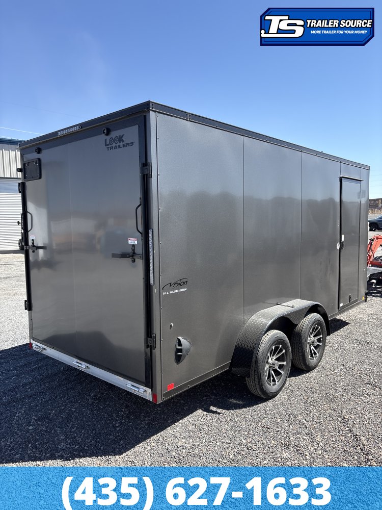 7x16 Look Vision Aluminum Enclosed Car Hauler