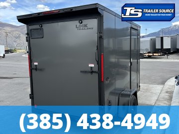 6x10 Look ST DLX Enclosed Cargo Trailer - 6'6" Interior - 3.5K GVWR - .080 PolyCor, Black Out Package, Rear Spoiler w/ Load Lights