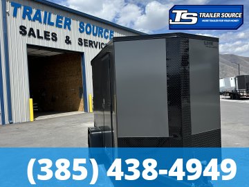 6x10 Look ST DLX Enclosed Cargo Trailer - 6'6" Interior - 3.5K GVWR - .080 PolyCor, Black Out Package, Rear Spoiler w/ Load Lights