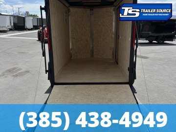 6x10 Look ST DLX Enclosed Cargo Trailer - 6'6" Interior - 3.5K GVWR - .080 PolyCor, Black Out Package, Rear Spoiler w/ Load Lights