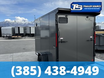 6x10 Look ST DLX Enclosed Cargo Trailer - 6'6" Interior - 3.5K GVWR - .080 PolyCor, Black Out Package, Rear Spoiler w/ Load Lights