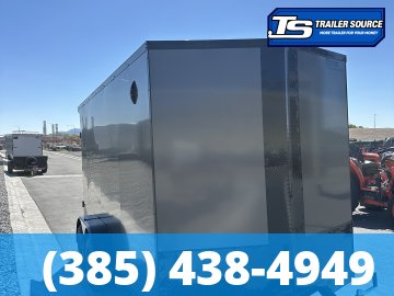 7x14 Look ST DLX Enclosed Cargo Trailer - 7'0" Interior - 7K GVWR - .080 PolyCor, Black Out Package, Rear Spoiler w/ Load Lights