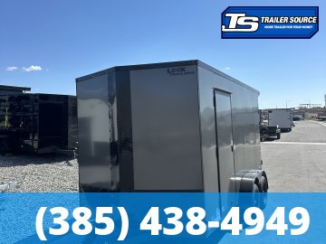 7x14 Look ST DLX Enclosed Cargo Trailer - 7'0" Interior - 7K GVWR - .080 PolyCor, Black Out Package, Rear Spoiler w/ Load Lights