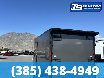 7x14 Look ST DLX Enclosed Cargo Trailer - 7'0" Interior - 7K GVWR - .080 PolyCor, Black Out Package, Rear Spoiler w/ Load Lights