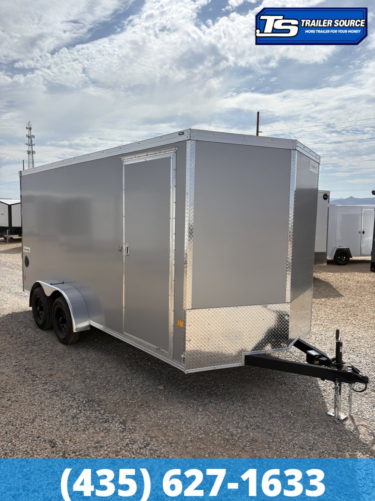 7x16 Haulmark Transport Enclosed Cargo Trailer - 7'0" Interior - 7K GVWR - .080 PolyCor, Translucent Roof