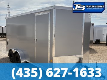 7x16 Haulmark Transport Enclosed Cargo Trailer - 7'0" Interior - 7K GVWR - .080 PolyCor, Translucent Roof