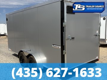 7x16 Haulmark Transport Enclosed Cargo Trailer - 7'0" Interior - 7K GVWR - .080 PolyCor, Translucent Roof