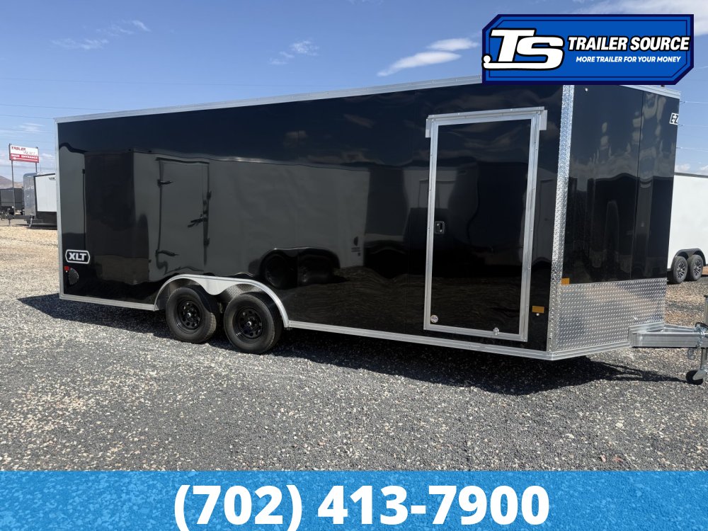 8.5x20 Alcom Aluminum EZ Hauler XLT Auto Trailer - 7'0" Interior - 7K GVWR -