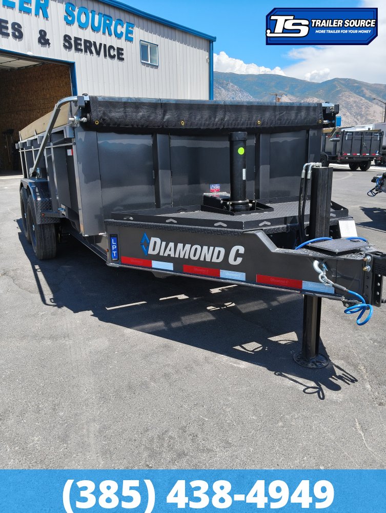 7x14 Diamond C LPT 207 Pacesetter Pkg Dump Trailer - 32" Sides - 15.5K GVWR -