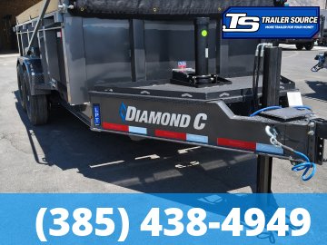 7x14 Diamond C LPT 207 Pacesetter Pkg Dump Trailer - 32" Sides - 15.5K GVWR -