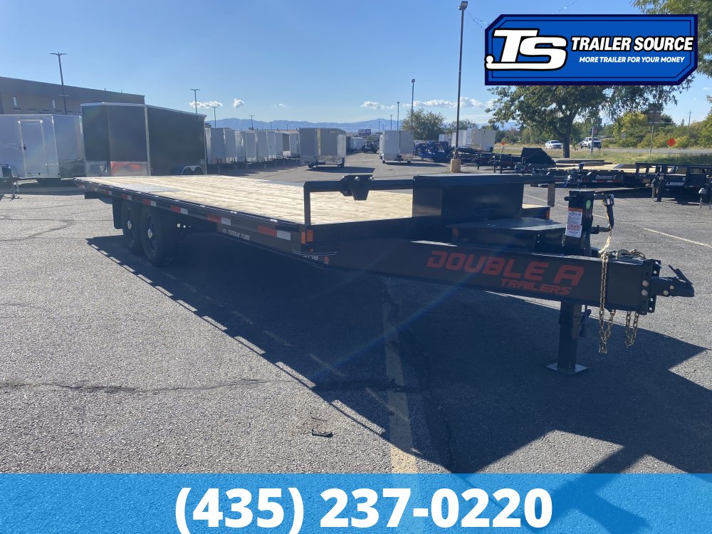 8.5x24 Double A Pro Series HB Deckover Flatbed Car Hauler