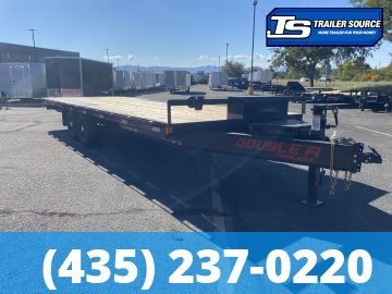 8.5x24 Double A Pro Series HB Deckover Flatbed Car Hauler