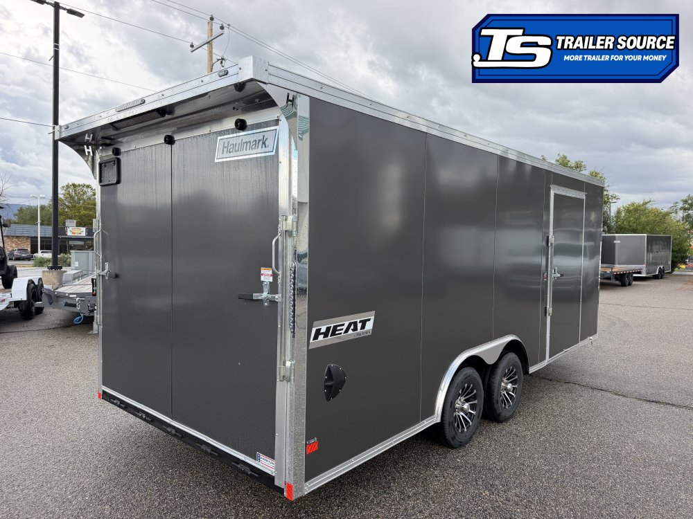 8.5x20 Haulmark Heat Enclosed Car Hauler Trailer - 7'0" Interior - 10K GVWR - .080 PolyCor, Ramp Door, Rear Spoiler w/ Load Lights