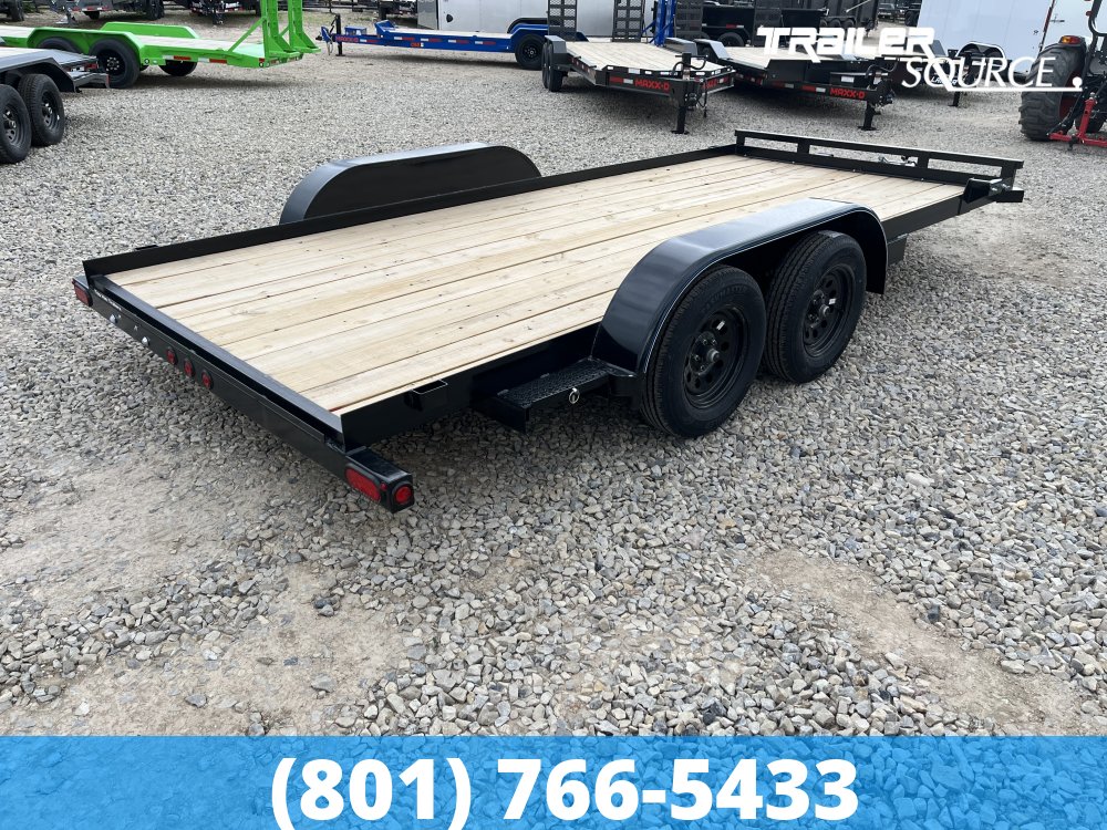 7x16 Top Hat Car Hauler 7K  Flatbed Car Hauler