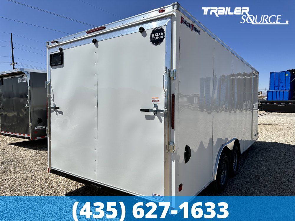 8.5x24 Wells Cargo Fast Trac Deluxe 7'0" Interior 10K Tandem Axle Enclosed Cargo