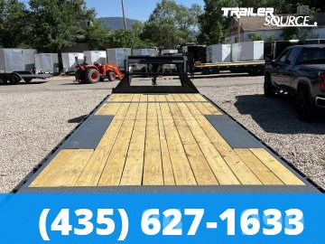 8.5x24 Lamar FA 14K Gooseneck Deckover Tilt