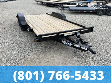 7x16 Top Hat Car Hauler 7K  Flatbed Car Hauler