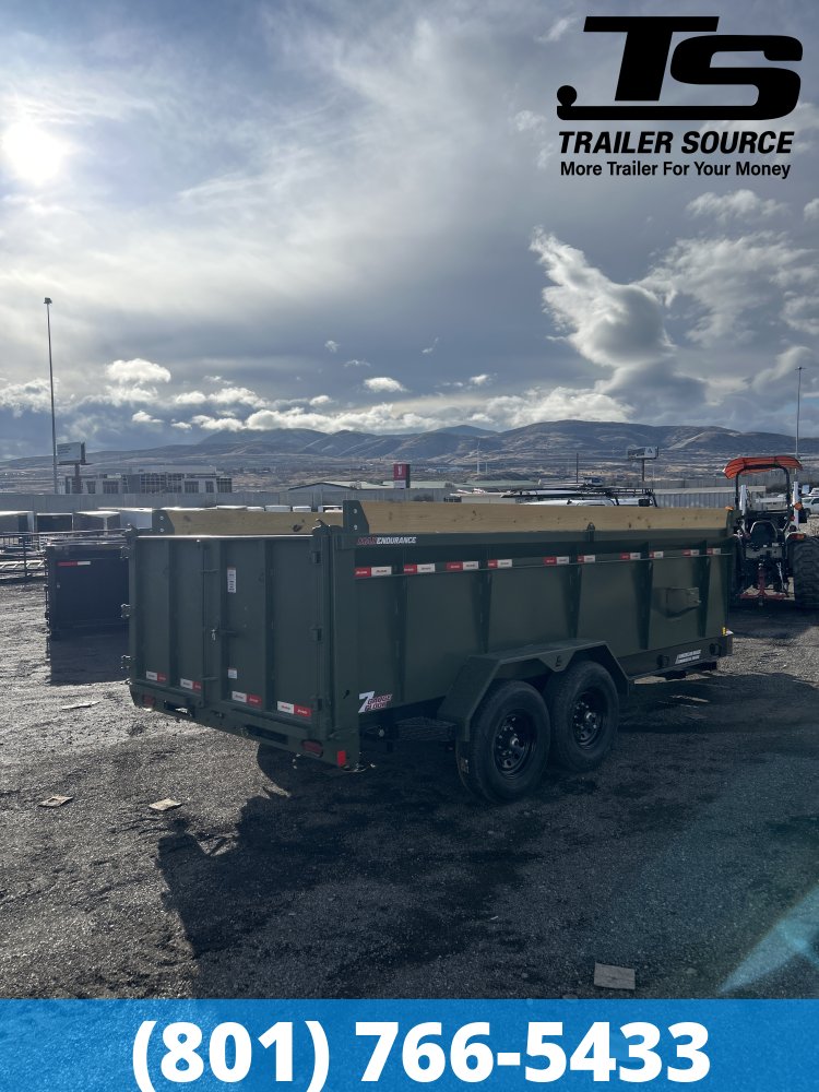 7x16 Liberty LD Dump Trailer - 40" Sides - 15.4K GVWR -