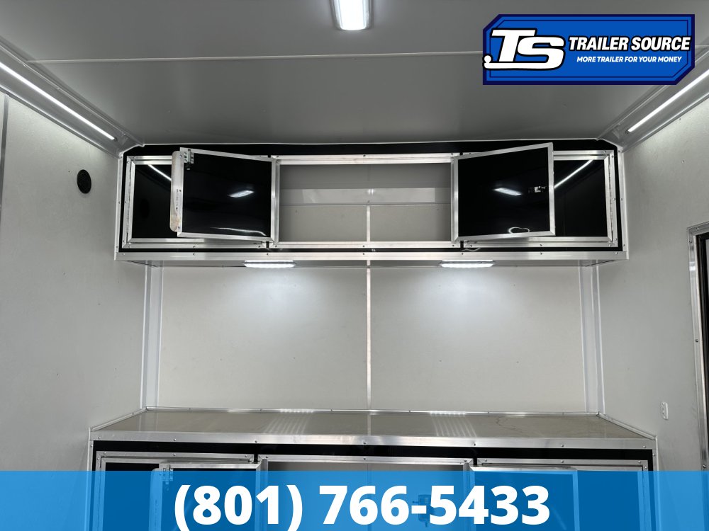 8.5x24 Look Vision Circuit Edition Enclosed Race Car Hauler Trailer - 7'6" Interior - 10K GVWR - .080 PolyCor, 48" Side Door, Alloy Wheels, Battery, D-Rings, Lower Cabinet, Power T