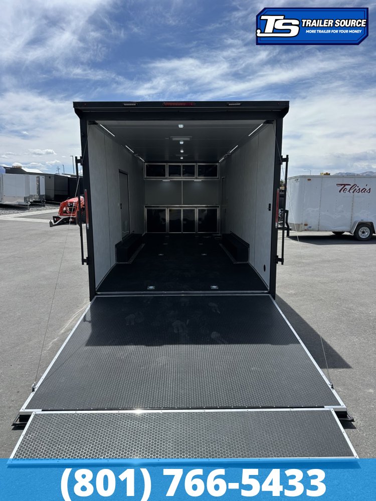 8.5x24 Look Vision Circuit Edition Enclosed Race Car Hauler Trailer - 7'6" Interior - 10K GVWR - .080 PolyCor, 48" Side Door, Alloy Wheels, Battery, D-Rings, Lower Cabinet, Power T
