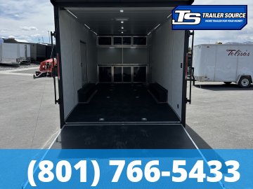 8.5x24 Look Vision Circuit Edition Enclosed Race Car Hauler Trailer - 7'6" Interior - 10K GVWR - .080 PolyCor, 48" Side Door, Alloy Wheels, Battery, D-Rings, Lower Cabinet, Power T