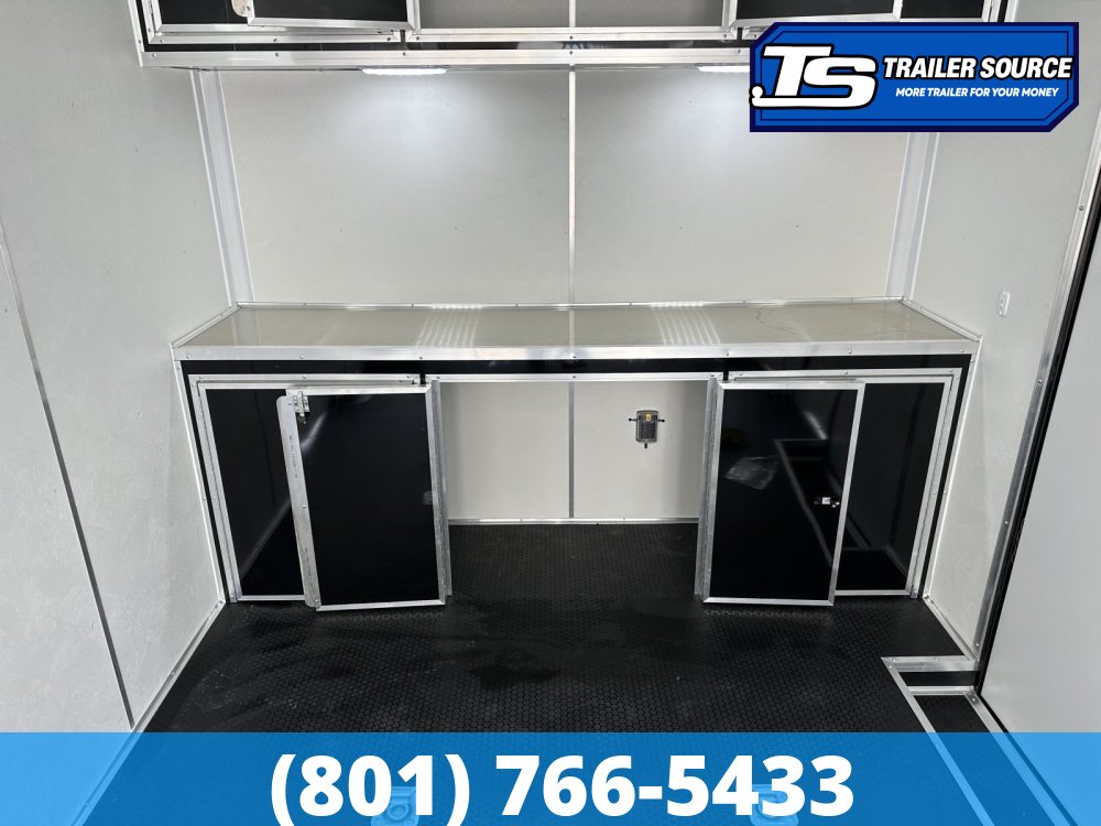 8.5x24 Look Vision Circuit Edition Enclosed Race Car Hauler Trailer - 7'6" Interior - 10K GVWR - .080 PolyCor, 48" Side Door, Alloy Wheels, Battery, D-Rings, Lower Cabinet, Power T