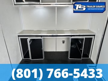 8.5x24 Look Vision Circuit Edition Enclosed Race Car Hauler Trailer - 7'6" Interior - 10K GVWR - .080 PolyCor, 48" Side Door, Alloy Wheels, Battery, D-Rings, Lower Cabinet, Power T