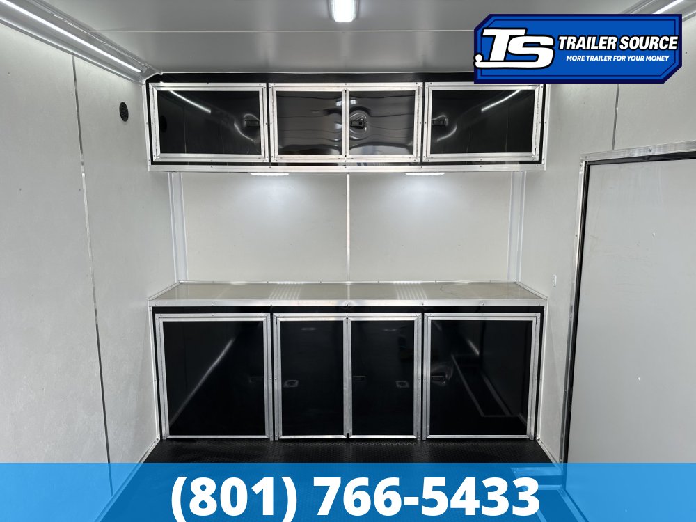 8.5x24 Look Vision Circuit Edition Enclosed Race Car Hauler Trailer - 7'6" Interior - 10K GVWR - .080 PolyCor, 48" Side Door, Alloy Wheels, Battery, D-Rings, Lower Cabinet, Power T