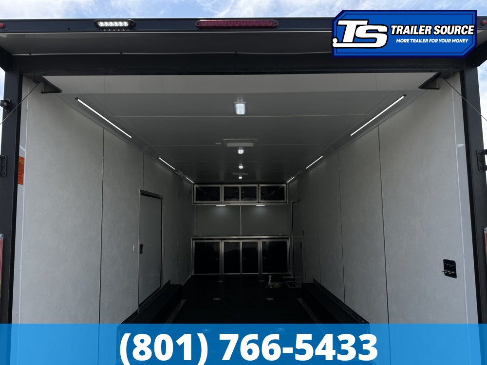 8.5x24 Look Vision Circuit Edition Enclosed Race Car Hauler Trailer - 7'6" Interior - 10K GVWR - .080 PolyCor, 48" Side Door, Alloy Wheels, Battery, D-Rings, Lower Cabinet, Power T