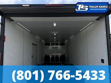 8.5x24 Look Vision Circuit Edition Enclosed Race Car Hauler Trailer - 7'6" Interior - 10K GVWR - .080 PolyCor, 48" Side Door, Alloy Wheels, Battery, D-Rings, Lower Cabinet, Power T