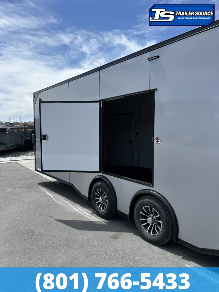 8.5x24 Look Vision Circuit Edition Enclosed Race Car Hauler Trailer - 7'6" Interior - 10K GVWR - .080 PolyCor, 48" Side Door, Alloy Wheels, Battery, D-Rings, Lower Cabinet, Power T