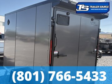 6x10 Look ST DLX Enclosed Cargo Trailer - 6'6" Interior - 3.5K GVWR - .080 PolyCor, Black Out Package, Ramp Door, Rear Spoiler w/ Load Lights