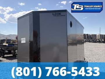 6x10 Look ST DLX Enclosed Cargo Trailer - 6'6" Interior - 3.5K GVWR - .080 PolyCor, Black Out Package, Ramp Door, Rear Spoiler w/ Load Lights