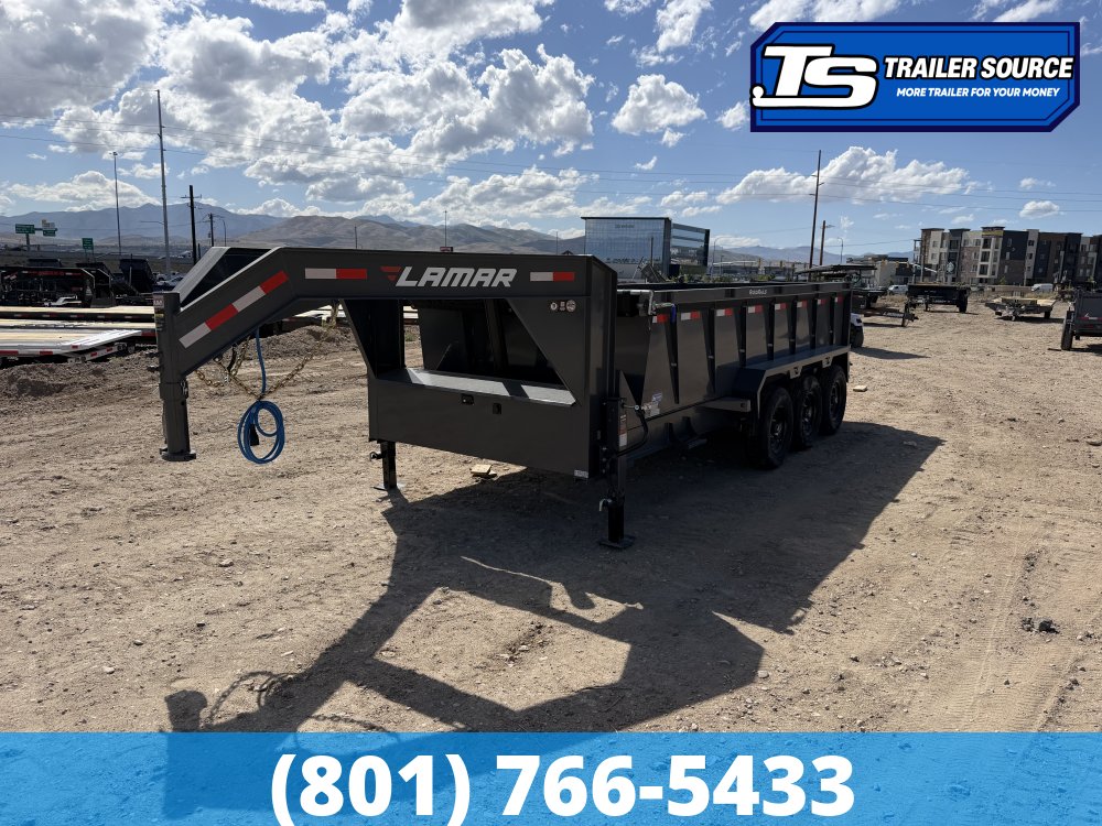 7x16 Lamar DT Gooseneck Dump