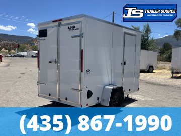 6x10 Look ST DLX Enclosed Cargo Trailer - 6'6" Interior - 3.5K GVWR - .080 PolyCor, Barn Doors