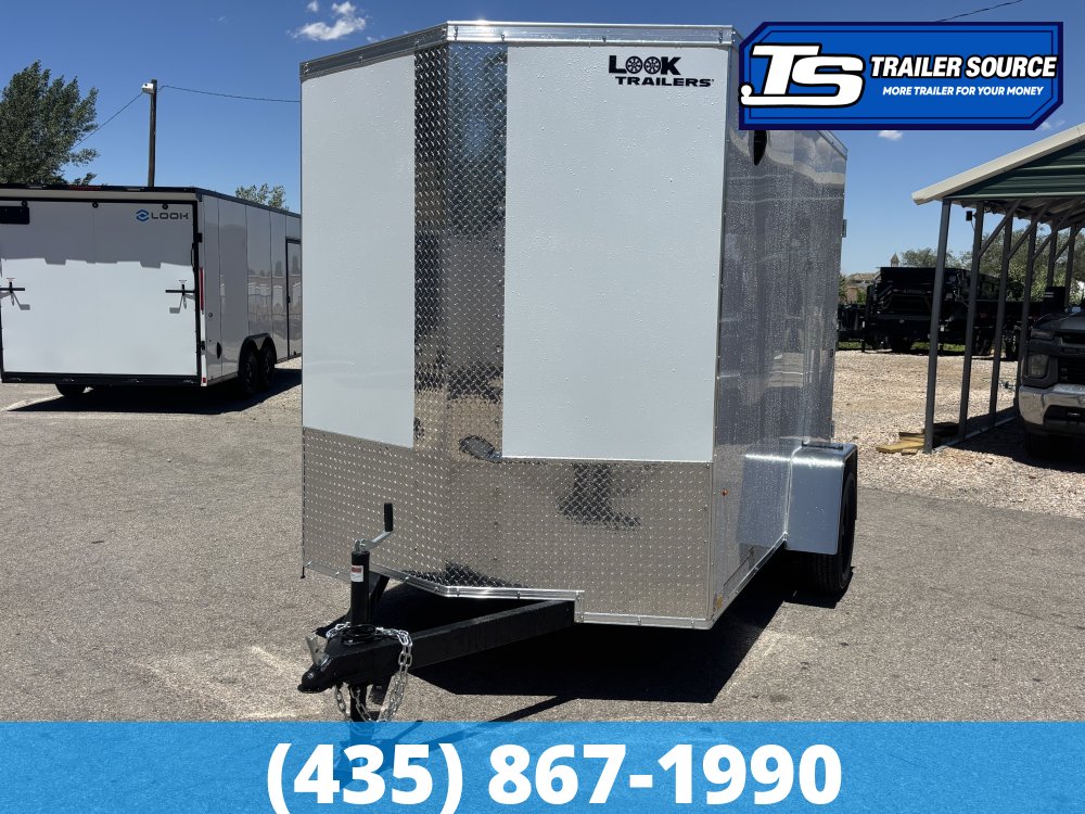 6x10 Look ST DLX Enclosed Cargo Trailer - 6'6" Interior - 3.5K GVWR - .080 PolyCor, Barn Doors