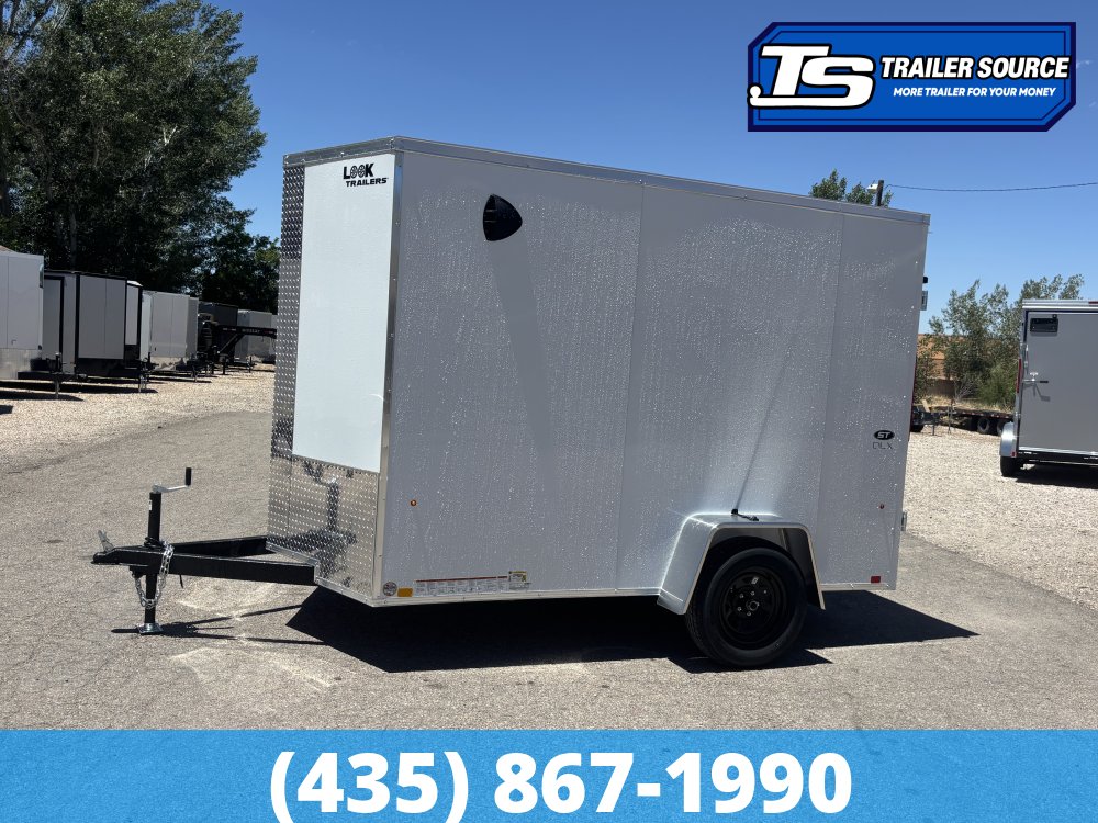 6x10 Look ST DLX Enclosed Cargo Trailer - 6'6" Interior - 3.5K GVWR - .080 PolyCor, Barn Doors