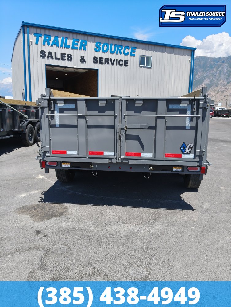 7x14 Diamond C LPT 210 Dump Trailer - 32" Sides - 23K GVWR - Board Brackets