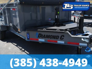 7x14 Diamond C LPT 210 Dump Trailer - 32" Sides - 23K GVWR - Board Brackets