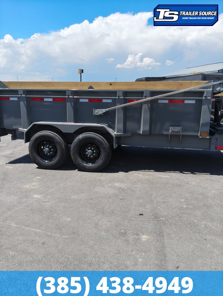 7x14 Diamond C LPT 210 Dump Trailer - 32" Sides - 23K GVWR - Board Brackets