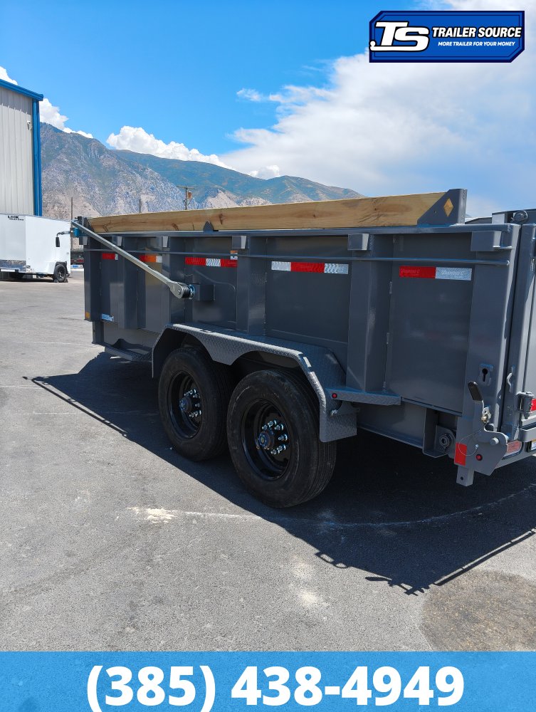 7x14 Diamond C LPT 210 Dump Trailer - 32" Sides - 23K GVWR - Board Brackets