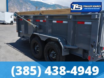 7x14 Diamond C LPT 210 Dump Trailer - 32" Sides - 23K GVWR - Board Brackets