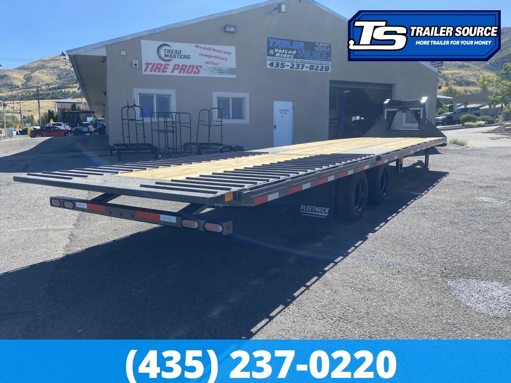8.5x35 Diamond C FMAX-HDT 216 Gooseneck Hydraulic Dovetail Equipment Trailer - 40K GVWR - 18 Ply Tires, ABS Brakes, Hydraulic Jack(s)