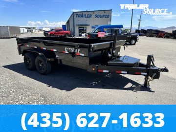 7x14 Norstar Iron Bull DXB 24" Sides 14K Dump Trailer