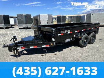 7x14 Norstar Iron Bull DXB 24" Sides 14K Dump Trailer