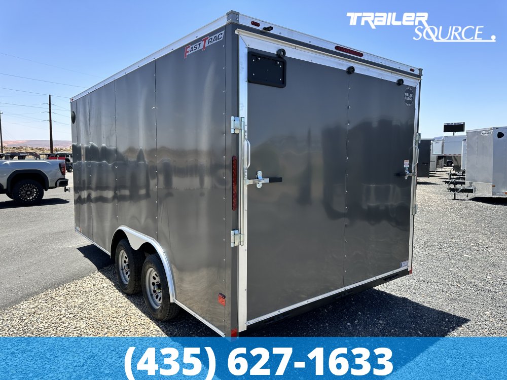 8.5x16 Wells Cargo Fast Trac Deluxe 7'0" Interior 7K Tandem Axle Enclosed Cargo