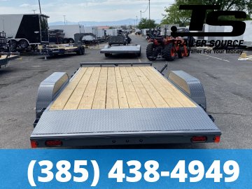 7x16 Lamar CE Flatbed Car Hauler Trailer - 7K GVWR